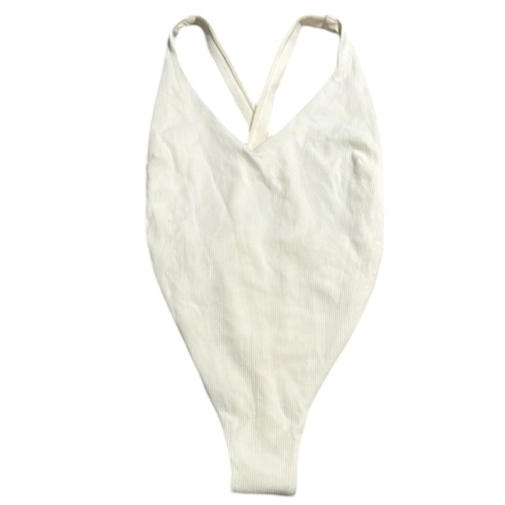 Toluca Swim White One Piece Bathing Suit